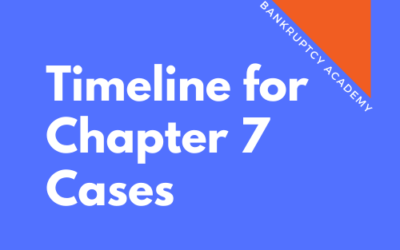 BK 118: Timeline for a Chapter 7 Case