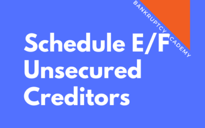 BK 105: Schedule E/F – Unsecured Creditors
